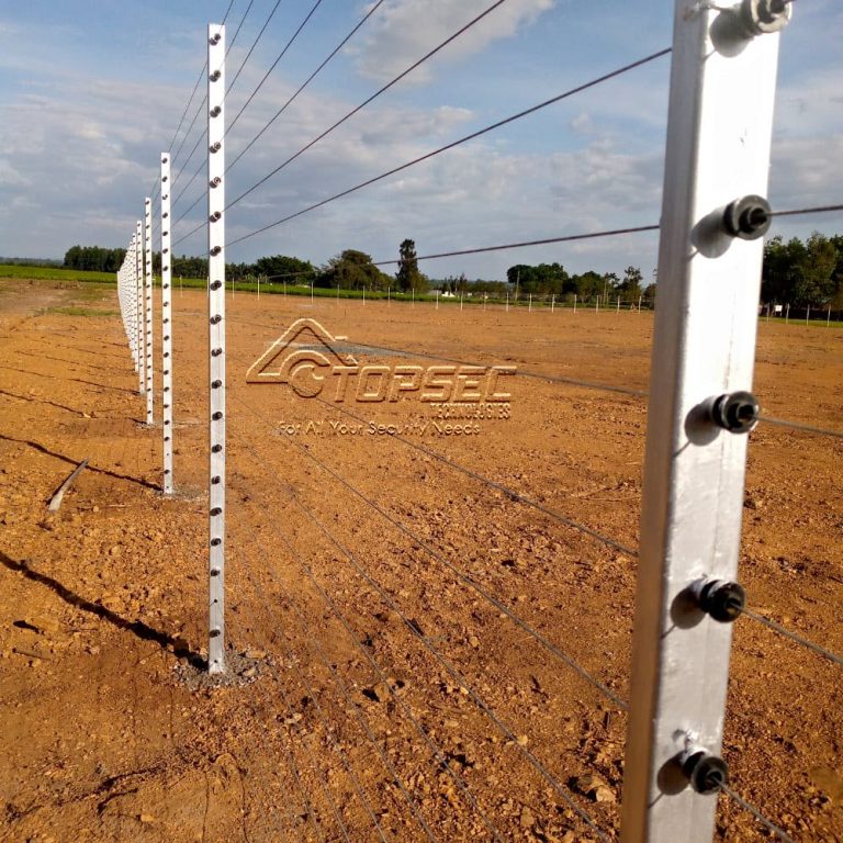 Free standing electric fencing